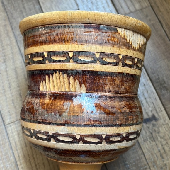 Wooden chalice large goblet vase - Picture 4 of 16